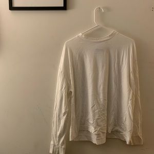 Collusion White Mock Neck Long Sleeve T Shirt